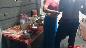 Amateur Indian wife's sensual kitchen encounter