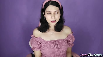 DaniTheCutie, a transgender girlfriend with a doll-like face, craves a romantic evening and silences herself with some intense oral and anal sex